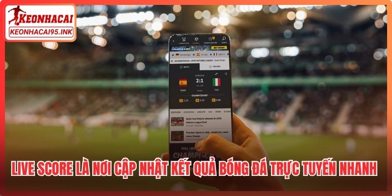 Live Score là nơi cập nhật kết quả bóng đá trực tuyến nhanh chóng, chính xác
